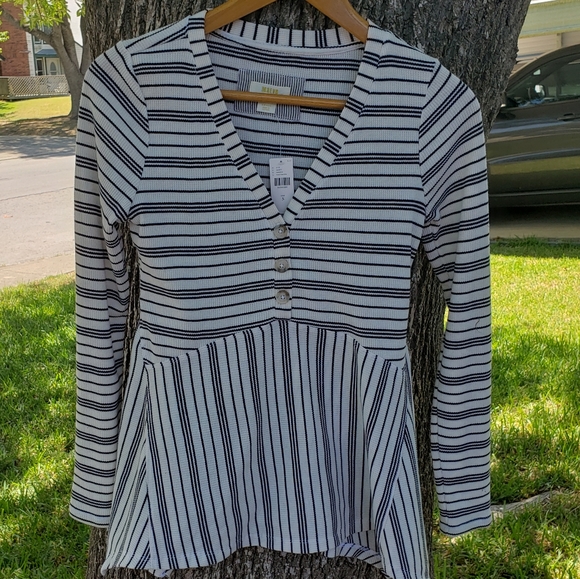 Maeve Tops - NEW Maeve by Anthropologie S Striped Shirt